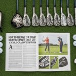 Callaway Edge 10-club set layout on golf course grass