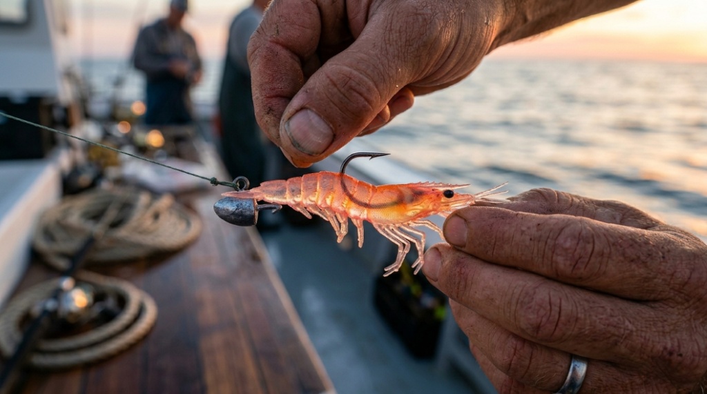 redfish caught using shrimp lure near mangroves